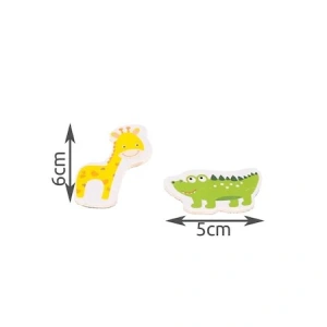 Set 12 magneti de frigider, cu animale, figurine educative pentru copii - Multicolor - Img 5