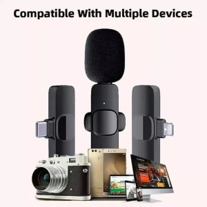 Set 2 x lavaliera wireless pentru telefon, USB-C, negru - Img 2
