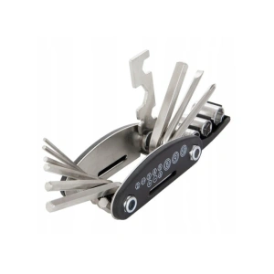 Set chei multifunctionale pentru bicicleta, 16 in 1, scule pliabile tip briceag, cu chei imbus, surubelnite, adaptor tubular si cheie spite - design compact si rezistent