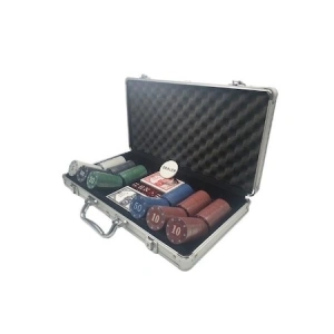 Set complet de poker 300 jetoane,zaruri,carti,jetoane,valiza de aluminiu inclusa - Img 2