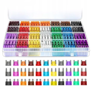 Set sigurante auto 300 buc, 2A-40A, Micro Mini Standard (ATO), organizator cu extractor, sigurante fuzibile pentru autoturisme, camioane, motociclete si rulote - Img 3