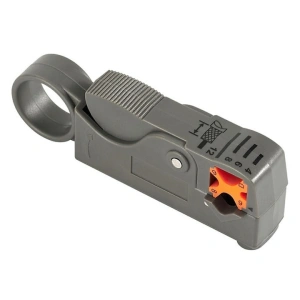 Stripper cablu coaxial Dodaco, dezizolator reglabil 4/6/8/12 mm, gri, 10x3x2 cm - Img 6