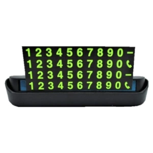 Suport auto numar telefon pentru parcare temporara retractabil magnetic negru 13 x 3.5 x 2.6 cm - Img 6
