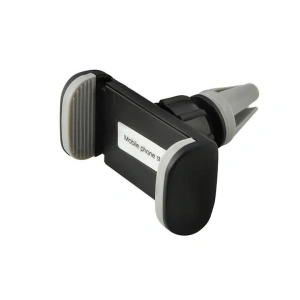 Suport auto pentru telefon, reglabil, prindere pe aeroterma, rotire 360°, compatibil universal, design compact, negru - Img 4
