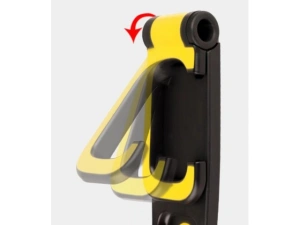 Suport pentru bicicleta, montare pe perete, 35 cm, negru/galben - Img 5