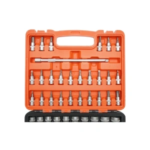 Trusa chei tubulare si biti 3/8 set complet 61 piese cu clichet, extensii si accesorii, pentru mecanica auto si bricolaj - Img 4