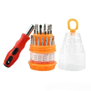 Trusa surubelnite de precizie 31 in 1, set biti interschimbabili, pentru reparatii electronice, maner magnetic, otel durabil