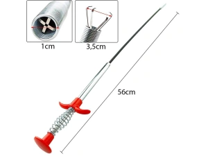 Unealta flexibila pentru recuperare piese metalice, gheare retractabile cu arc, maner aderent, 56 cm - Img 3