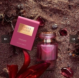 Apa de parfum Oriflame Amber Elixir Mystery pentru femei 50 ml, aroma orientala senzuala cu crin rosu si chihlimbar - Img 2