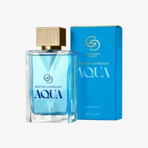 Apă de parfum Oriflame Mister Giordani Aqua 75 ml - prospețimea mării și lemnul seducției pentru bărbatul modern