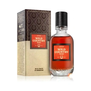 Apă de toaletă Avon Wild Country Rush 75 ml - aromatic-lemnoasă pentru bărbați, cu note de lavandă, bergamotă și lemn de cedru, perfectă pentru bărbatul dinamic și aventuros