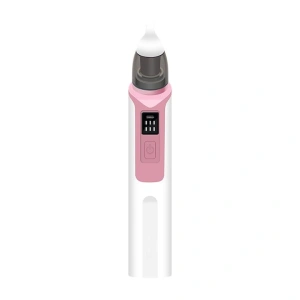 Aspirator nazal pentru bebelusi, electric, 2 capete diferite si 11 filtre, 6 viteze, putere 487 mmHg, roz