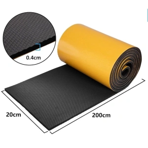Banda protectoare pentru garaj si portiere, spuma EVA autoadeziva, amortizare impact, 200 x 20 x 0.4 cm, negru - Img 9