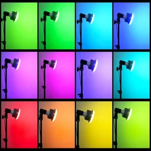 Bec foto LED, RGB, E27, 50 W, telecomanda inclusa - Img 5