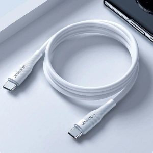 Cablu de incarcare si transfer date, 60W, USB tip C la USB tip C, lungime 1.2 m, alb - Img 2