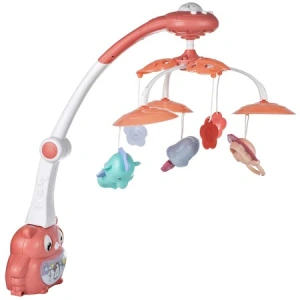 Carusel Interactiv Multifunctional bebelusi, 33 x 43 x 53 cm, lumini multicolore si sunete,Proiector cu animalute - Img 6