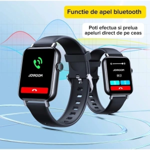 Ceas smartwatch, JR-FT5, monitorizare sport, rezistent apa, wireless, ecran HD 1.83'', apelare Bluetooth, microfon, negru - Img 5