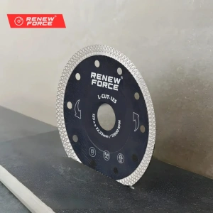 Disc diamantat continuu pentru portelan, ceramica, sticla si materiale compozite, 125 mm, grosime 1.4 mm, alezaj 22.2 mm - Img 4