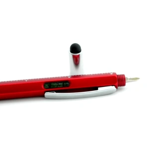 Dispozitiv multifunctional 6 in 1, pix, rigla, 2 surubelnite, boloboc si stylus pentru ecran tactil, 15 x 1.5 cm, rosu - un instrument practic, elegant si versatil pentru uz zilnic - Img 7
