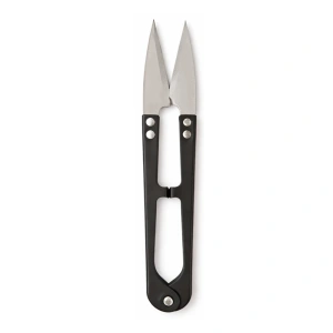 Foarfeca croitorie compacta neagra, 10.4 cm, lame otel inoxidabil, taiere precisa fire textile