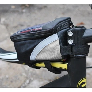 Geanta de telefon pentru bicicleta,forma dreptunghiulara,19x9,5x9 cm - Negru - Img 10