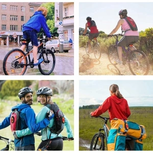 Lumina spate bicicleta cu semnalizare, IPX4, reincarcabila USB, 5 moduri de iluminare, telecomanda pe ghidon, 900 mAh, 9.4 x 3.3 cm, neagra - siguranta maxima si vizibilitate in orice conditii - Img 2