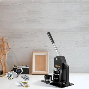 Masina 2 in 1 de facut insigne, include matrite 32 mm si 58 mm, kit complet 500 piese, maner ergonomic, ideal pentru branding, scoli, ateliere creative si proiecte DIY - Img 7