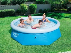 Piscina gonflabila de curte,gradina 244x61 cm,pereti intariti cu 3 straturi - Img 2