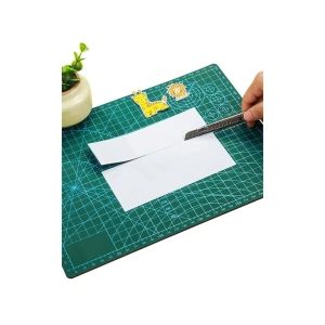 Plansa autovindecabila pentru taiat format A3, fata-verso, grosime 3 mm, scara clara pentru croitorie, crafting, modelism si proiecte DIY, 30x45 cm, verde - Img 7