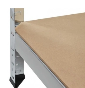 Raft metalic pentru depozitare cu 4 polite, capacitate175kg/polita, total 700kg,150x75x30cm - Img 5