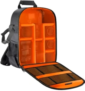 Rucsac Foto Profesional pentru Aparat Foto DSLR/SLR si Accesorii, 20L, Compartimente Modulare, Interior Captusit, 300 x 140 x 370 mm, Negru - Img 2