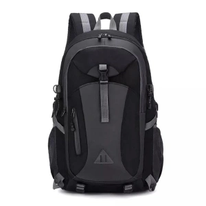Rucsac multifunctional, outdoor, 40L, impermeabil, poliester, ergonomic, cu 3 compartimente, 50 x 31 x 23 cm, negru