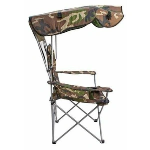Scaun pliabil,acoperit,pentru camping,pescuit,din metal,sarcina maxima 120 kg - Camuflaj - Img 3