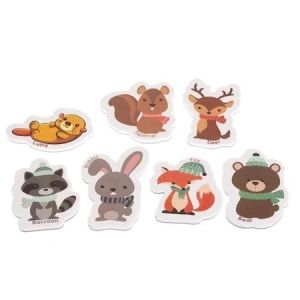 Set 42 magneti de frigider cu diverse animale pentru copii,cutie de depozitare metalica - Multicolor - Img 5
