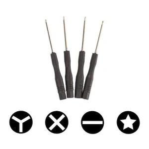 Set 9 instrumente pentru reparatii telefoane cu 4 surubelnite - Negru/Albastru - Img 3