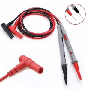 Set cabluri masurare multimetru, sonde test flexibile izolate, 80 cm, 1000V 10A AC/DC, compatibile multimetru si clampmetru