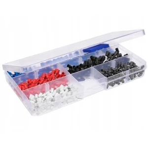Set cleste pentru sertizare, patru falci, 500 buc terminale conductori cu auto-reglare, 0.25 - 10 mm2 - Img 3