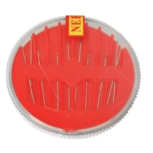 Set de croitorie, 43 articole pentru coasere si reparatii textile, cu cutie depozitare cu capac, multicolor - Img 7