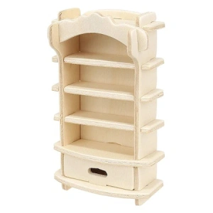 Set mobilier din lemn pentru casuta papusilor, 34 obiecte de mobilier, 175 elemente - Img 6