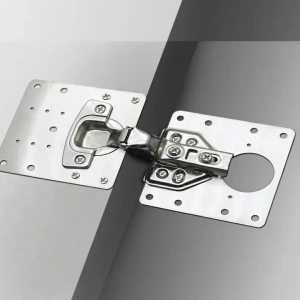 Set universal pentru consolidarea balamalelor de mobilier, 4 placi inox 9 x 9 cm, reparatie rapida pentru dulapuri si usi - Img 8