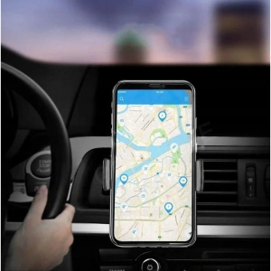 Suport auto pentru telefon, reglabil, prindere pe aeroterma, rotire 360°, compatibil universal, design compact, negru - Img 11
