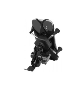 Suport de telefon reglabil,rotire 360 grade pentru motocicletă cu incarcator - Negru - Img 2