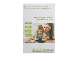 Tableta grafica de desenat pentru copii de 8.5 inch diagonala, cu buton de stergere si creion - Rosu - Img 5