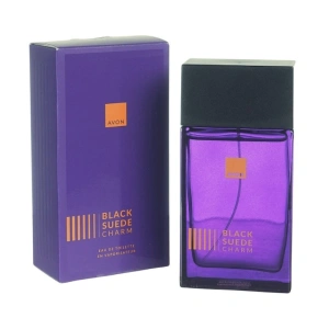 Apă de toaletă Avon Black Suede Charm pentru bărbați 100 ml - parfum lemnos-condimentat cu note de cardamom, ghimbir și piele de căprioară, pentru bărbatul elegant și rafinat - Img 4
