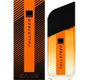 Apă de toaletă Avon Full Speed pentru bărbați 100 ml - parfum fougere-citric cu note de bergamotă, cardamom și mosc, pentru bărbatul activ și pasionat de libertate