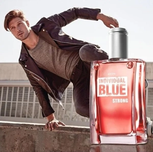 Apă de toaletă Avon Individual Blue Strong pentru bărbați 100 ml - parfum aromatic-fresh cu note de lavandă, mentă și lemn de santal, pentru bărbatul liber, dinamic și încrezător - Img 3