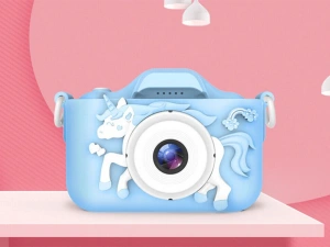 Aparat foto pentru copii,rezolutie 1080P HD,ecran 2 inch,12 MP, unicorn - Albastru - Img 10