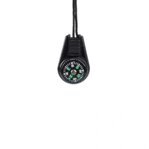 Breloc din plastic cu mini busola 2,5x4 cm - Negru - Img 3