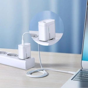 Cablu de incarcare si transfer date, 60W, USB tip C la USB tip C, lungime 1.2 m, alb - Img 9