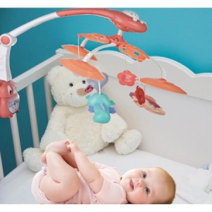 Carusel Interactiv Multifunctional bebelusi, 33 x 43 x 53 cm, lumini multicolore si sunete,Proiector cu animalute - Img 3